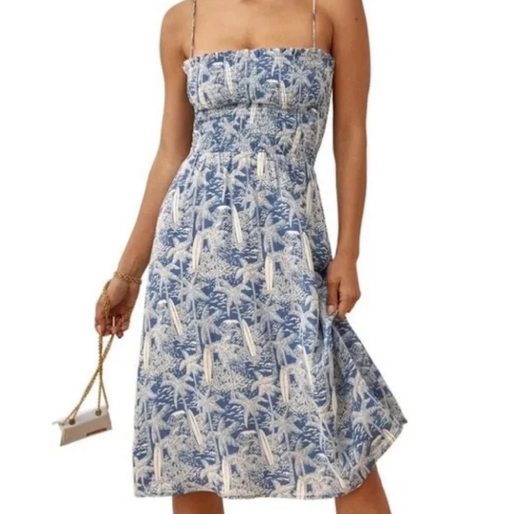 REFORMATION Sable Midi Dress Size XL